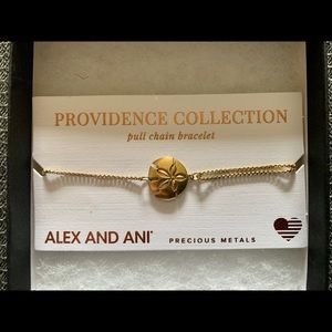 Alex and Ani pullchain bracelet - Sand Dollar Gold